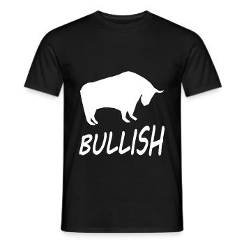 Les actions et l’argent - T-shirt homme - noir - Devant - AI Model Male 178 light (178cm)