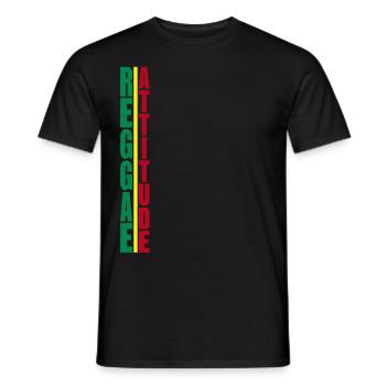 reggae attitude - T-shirt homme - noir - Devant - AI Model Male 178 light (178cm)