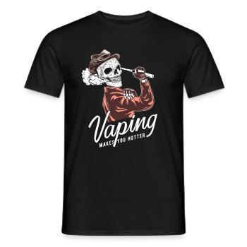 Vapegod - Vaper - Dampfen - Cool - Vape - Dampfen- - Männer T-Shirt - Schwarz - Vorne - AI Model Male 178 light (178cm)