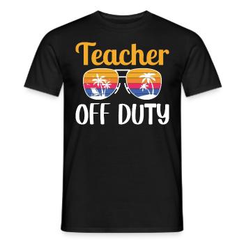 Lehrer außer Dienst - Männer T-Shirt - Schwarz - Vorne - AI Model Male 178 light (178cm)