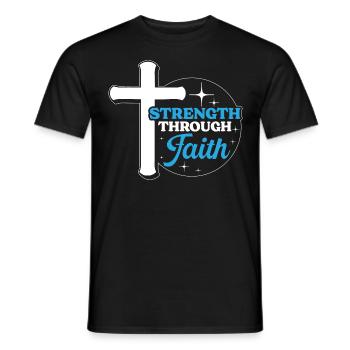 Team Jesus Christ Christianity Religion Christ - Men's T-Shirt - black - Front - AI Model Male 178 light (178cm)