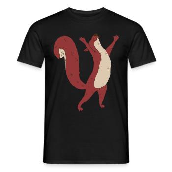 Eichhörnchen Kind Waldtiere - Männer T-Shirt - Schwarz - Vorne - AI Model Male 178 light (178cm)