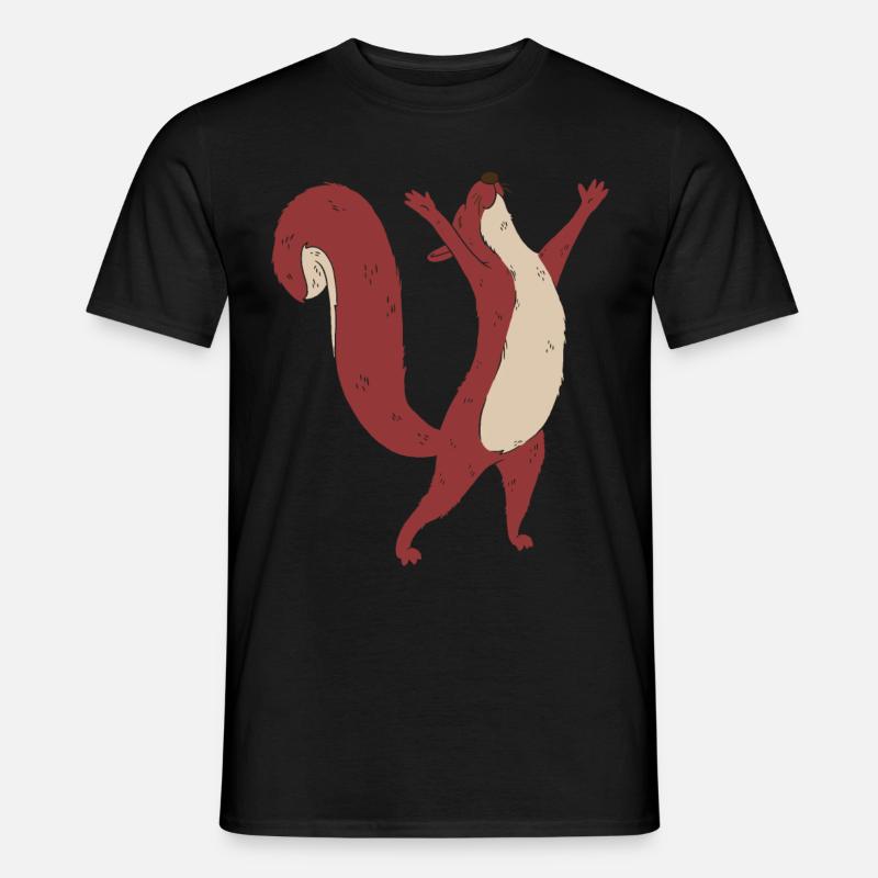 Eichhörnchen Kind Waldtiere - Männer T-Shirt - Schwarz