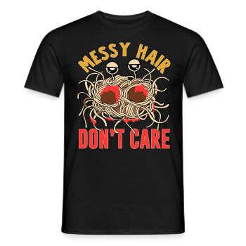 Fliegendes Spaghettimonster FSM - Männer T-Shirt - Schwarz - Vorne - AI Model Male 178 light (178cm)
