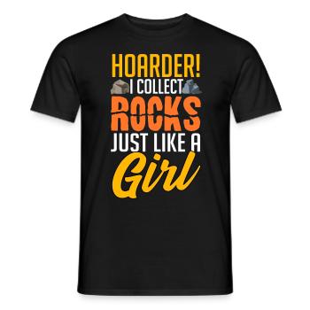 Felsenjagd Mineral - Männer T-Shirt - Schwarz - Vorne - AI Model Male 178 light (178cm)