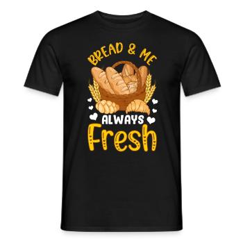 Bread Baking Bread Maker - Men's T-Shirt - black - Front - AI Model Male 178 light (178cm)