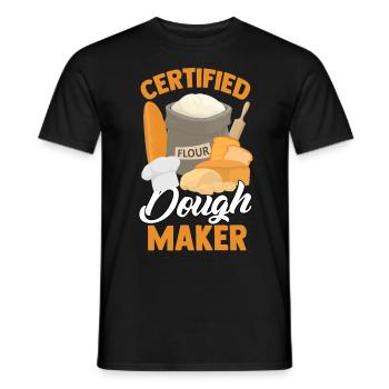 Bread Baking Bread Maker - Men's T-Shirt - black - Front - AI Model Male 178 light (178cm)