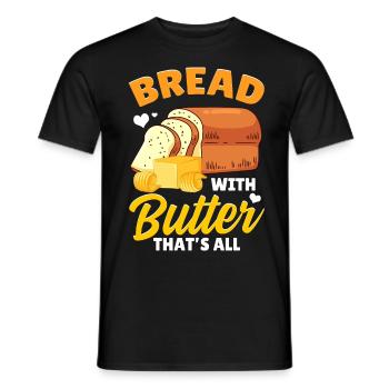 Bread Baking Bread Maker - Men's T-Shirt - black - Front - AI Model Male 178 light (178cm)