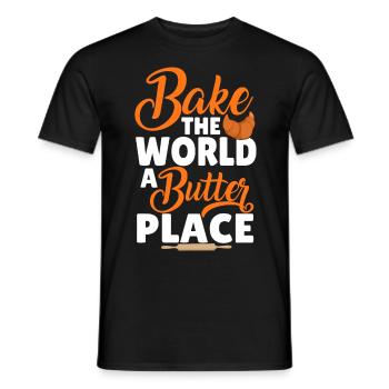 Bread Baking Bread Maker - Men's T-Shirt - black - Front - AI Model Male 178 light (178cm)