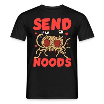 Monstre Spaghetti Volant FSM - T-shirt homme - noir - Devant - AI Model Male 178 light (178cm)