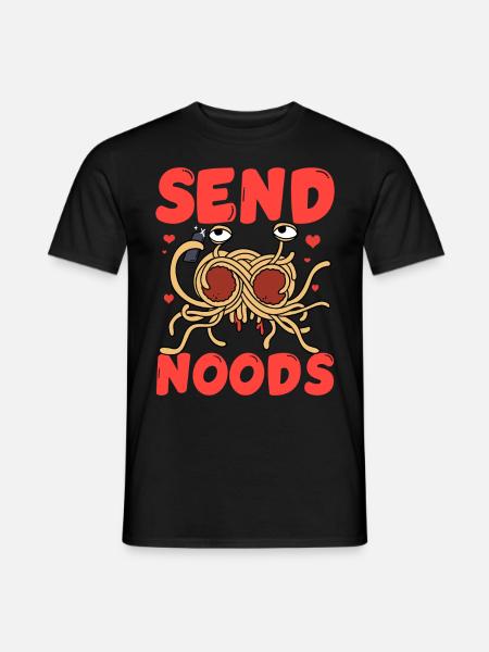 Flying Spaghetti Monster FSM - Men's T-Shirt - black