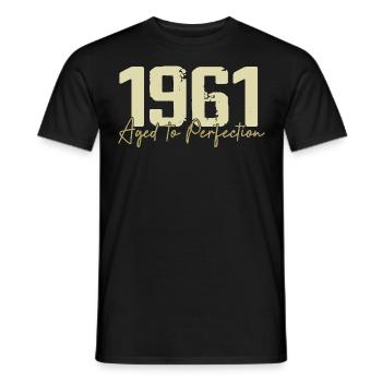 Original 1961 Rétro 1961 Cadeau d’anniversaire 1961 - T-shirt homme - noir - Devant - AI Model Male 178 light (178cm)
