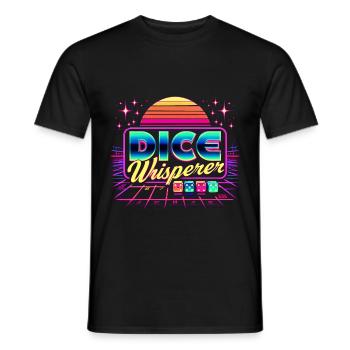 Dice Whisperer 9 - Männer T-Shirt - Schwarz - Vorne - AI Model Male 178 light (178cm)