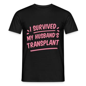 J’ai survécu à la greffe de mon mari 2 - T-shirt homme - noir - Devant - AI Model Male 178 light (178cm)