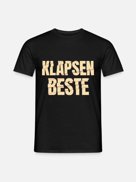 Klapsenbeste Klapse Psychiatrie Sprüche Geschenk - Männer T-Shirt - Schwarz