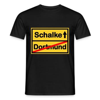 Die Schalker - Männer T-Shirt - Schwarz - Vorne - AI Model Male 178 light (178cm)