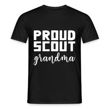 Proud Scout Grandma - Men's T-Shirt - black - Front - AI Model Male 178 light (178cm)