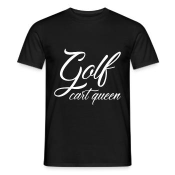 Golf Cart Queen - Men's T-Shirt - black - Front - AI Model Male 178 light (178cm)