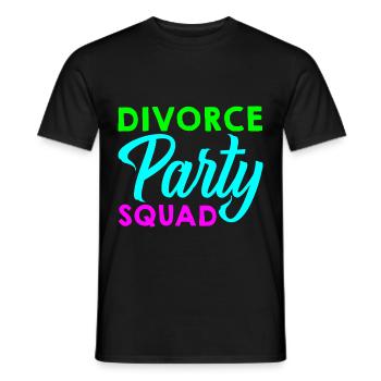 Divorce Party Squad - Männer T-Shirt - Schwarz - Vorne - AI Model Male 178 light (178cm)