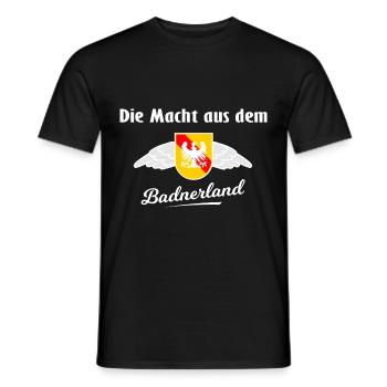 Die Süddeutschen aus Baden - Männer T-Shirt - Schwarz - Vorne - AI Model Male 178 light (178cm)