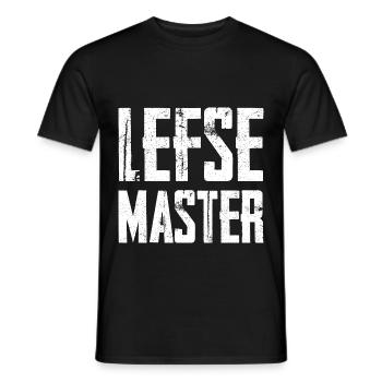 Lefse Master 2 - Men's T-Shirt - black - Front - AI Model Male 178 light (178cm)