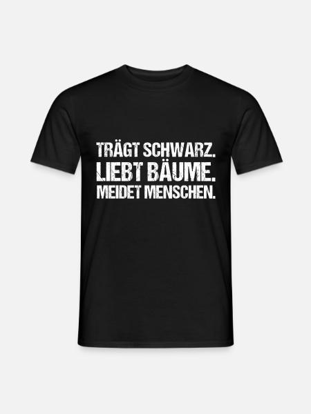 Misanthrop Misanthropie Sarkasmus - Männer T-Shirt - Schwarz