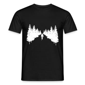 Arbres - Cyclisme - (6) - T-shirt homme - noir - Devant - AI Model Male 178 light (178cm)