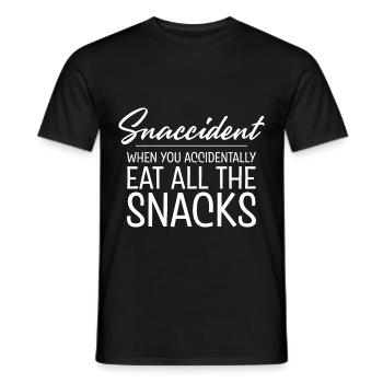 Snaccident, quand vous mangez toutes les collations - T-shirt homme - noir - Devant - AI Model Male 178 light (178cm)