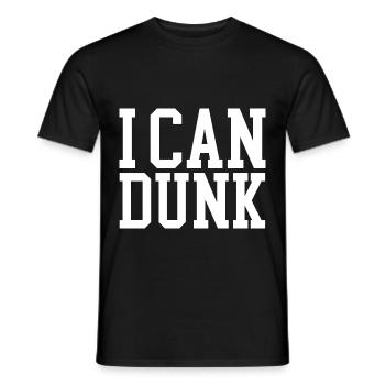 Je peux dunker - T-shirt homme - noir - Devant - AI Model Male 178 light (178cm)