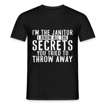 I Know All The Secrets You Tried To Throw Away 2 - Men's T-Shirt - black - Front - AI Model Male 178 light (178cm)