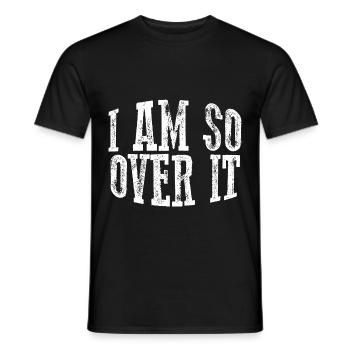 Je suis tellement au-dessus de ça 11 - T-shirt homme - noir - Devant - AI Model Male 178 light (178cm)