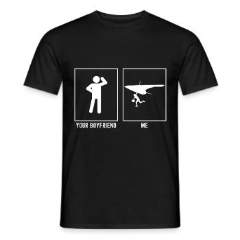 Ton ami - Moi - Sky Gliding Run - T-shirt homme - noir - Devant - AI Model Male 178 light (178cm)