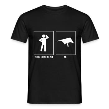 Ton ami - Moi - Sky Gliding Hanging - T-shirt homme - noir - Devant - AI Model Male 178 light (178cm)