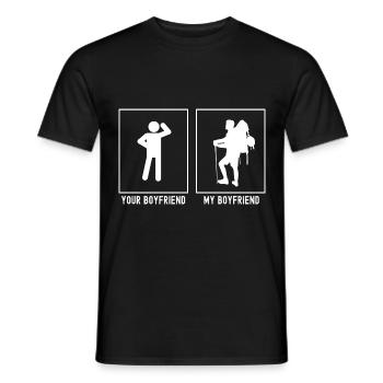 Votre ami - Mon ami - Randonnée escalade - T-shirt homme - noir - Devant - AI Model Male 178 light (178cm)