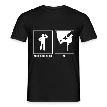 Your friend - me - Climbing Extreme Top - Men's T-Shirt - black - Front - AI Model Male 178 light (178cm)