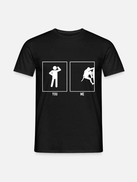Vous - Moi - Grimper à droite - T-shirt homme - noir