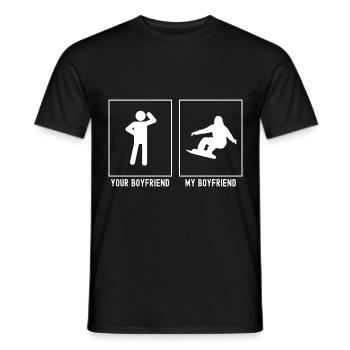 Votre ami - Mon ami - Radical Snowboarding - T-shirt homme - noir - Devant - AI Model Male 178 light (178cm)