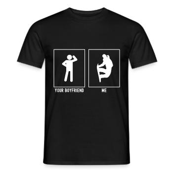 Votre ami - moi - Snowboarding Extreme Trick - T-shirt homme - noir - Devant - AI Model Male 178 light (178cm)