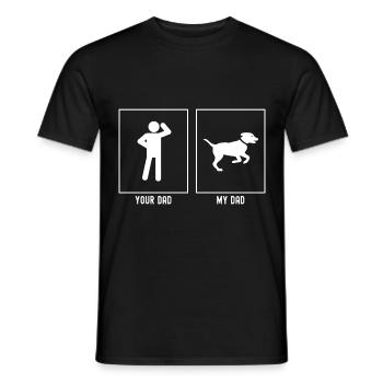 Your Father - My Father - Dog Jump - Men's T-Shirt - black - Front - AI Model Male 178 light (178cm)