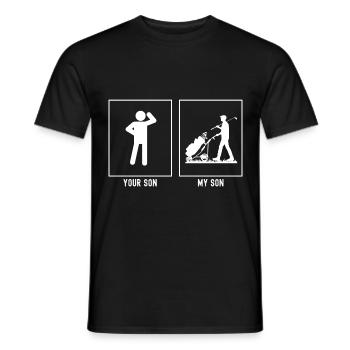 Your Son - My Son - Golf Clubs - Men's T-Shirt - black - Front - AI Model Male 178 light (178cm)