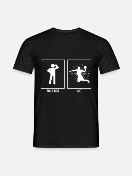 Your Father - Me - Slamdunk Basketball - Men's T-Shirt - black