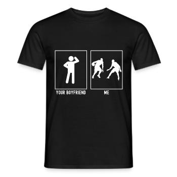 Your Friend - Me - Basketball - Men's T-Shirt - black - Front - AI Model Male 178 light (178cm)