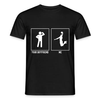 Your Friend - Me - Basketball Player Dunk - Men's T-Shirt - black - Front - AI Model Male 178 light (178cm)