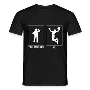 Dein Freund - Ich - Basketball Dunking Vektor - Männer T-Shirt - Schwarz - Vorne - AI Model Male 178 light (178cm)