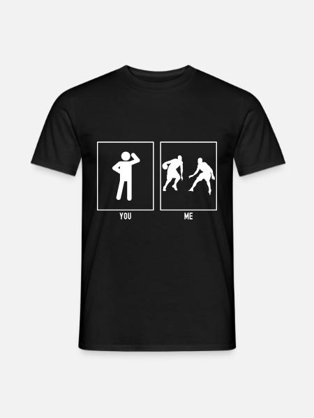 You - Me - Duo Basketball - Men's T-Shirt - black