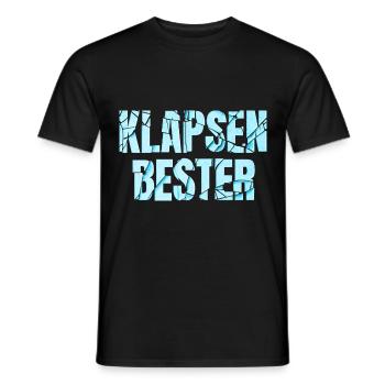 Klapsenbester Klapse Psychiatrie Sprüche Geschenk - Männer T-Shirt - Schwarz - Vorne - AI Model Male 178 light (178cm)