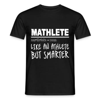 Mathlete Like An Athlete But Smarter 4 - Männer T-Shirt - Schwarz - Vorne - AI Model Male 178 light (178cm)