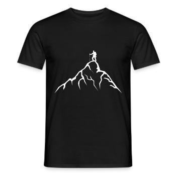 Montagne - Randonnée - (14) - T-shirt homme - noir - Devant - AI Model Male 178 light (178cm)