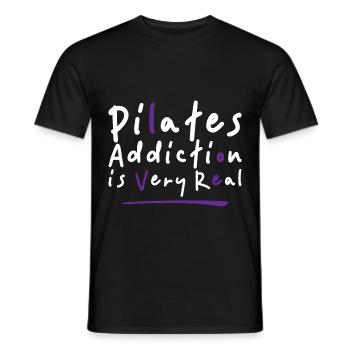 PiLates AddictiOn Is Very REal 4 - Männer T-Shirt - Schwarz - Vorne - AI Model Male 178 light (178cm)