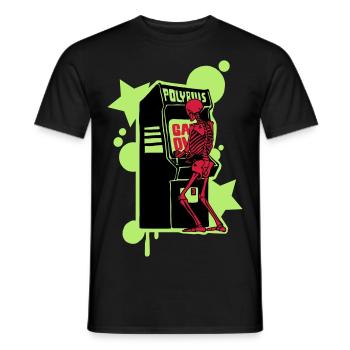 Salut-score - T-shirt homme - noir - Devant - AI Model Male 178 light (178cm)